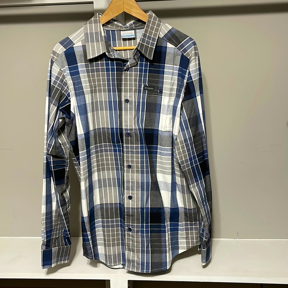 NWOT Plaid Columbia Men's Boulder Ridge Long Sleeve Shirt Button Down Medium M